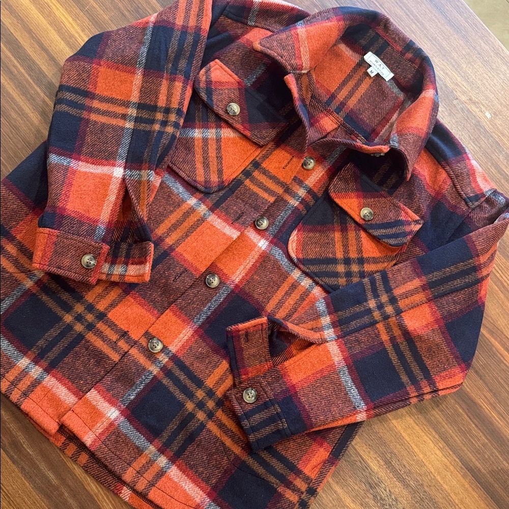 W.A.Y. Plaid Shacket - medium